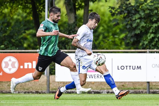 Gent s Tiago Araujo pictured in action during a friendly soccer game between Belgian KAA Gent and German Preussen Munster, on Wednesday 09 July 2025 in Horst, the Netherlands. Gent is on a summer camp to prepare for the upcoming 2025-2026 first division season. TOM GOYVAERTS TomxGoyvaerts  x128765916x