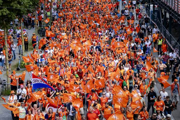 EURO 2025, European Womens Championship, England - Netherlands, Fan march to stadium