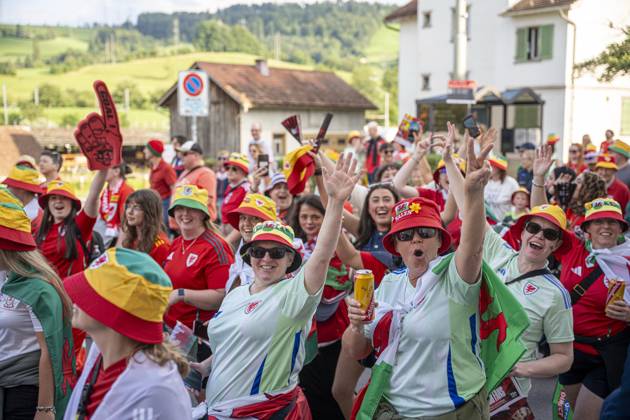 EURO 2025, European Womens Championship, France - Wales, Fan march to stadium