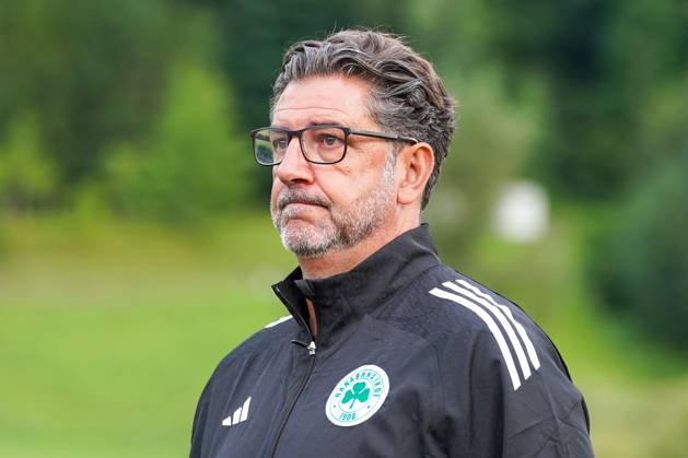 FC Schalke 04 training camp Neustift im Stubaital test match 09 07 2025 FC Schalke 04 vs Panathinaikos Athens Silberstadt Arena Schwaz, Austria Coach Rui Vitoria Panathinaikos Copyright: xLukaxKolanovicx