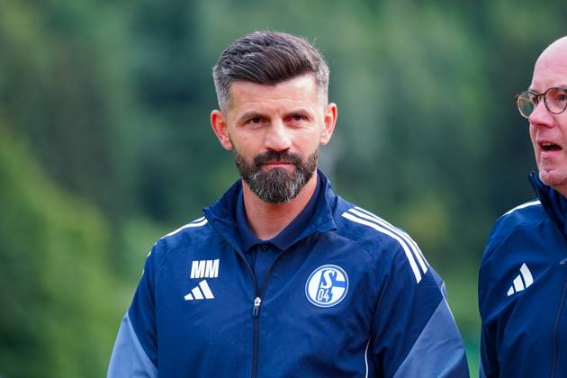 FC Schalke 04 training camp Neustift im Stubaital test match 09 07 2025 FC Schalke 04 vs Panathinaikos Athens Silberstadt Arena Schwaz, Austria Coach Miron Muslic Schalke 04 Copyright: xLukaxKolanovicx