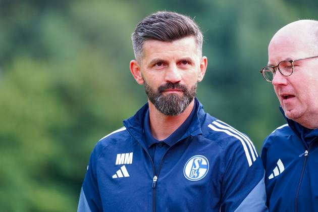 FC Schalke 04 training camp Neustift im Stubaital test match 09 07 2025 FC Schalke 04 vs Panathinaikos Athens Silberstadt Arena Schwaz, Austria Coach Miron Muslic Schalke 04 Copyright: xLukaxKolanovicx