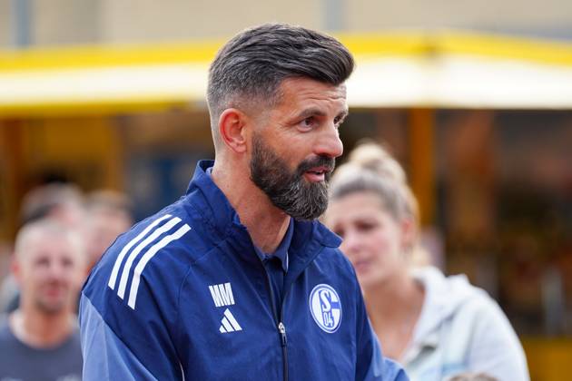 FC Schalke 04 training camp Neustift im Stubaital test match 09 07 2025 FC Schalke 04 vs Panathinaikos Athens Silberstadt Arena Schwaz, Austria Coach Miron Muslic Schalke 04 Copyright: xLukaxKolanovicx