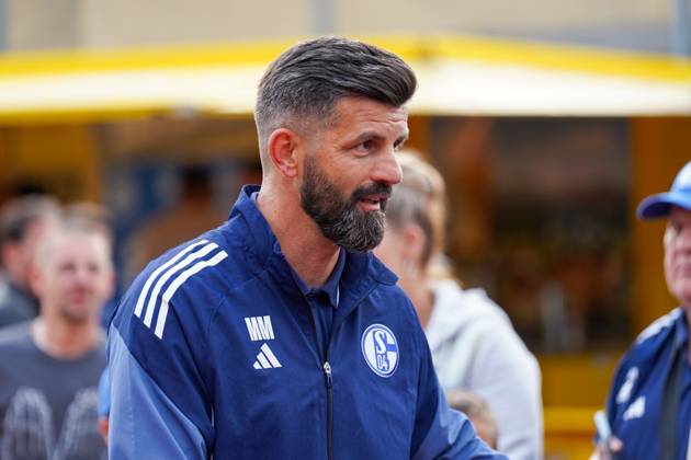 FC Schalke 04 training camp Neustift im Stubaital test match 09 07 2025 FC Schalke 04 vs Panathinaikos Athens Silberstadt Arena Schwaz, Austria Coach Miron Muslic Schalke 04 Copyright: xLukaxKolanovicx