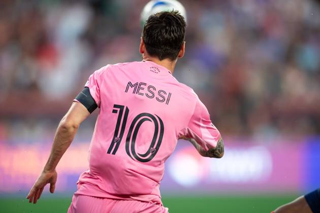 July 9, 2025; Foxborough, Massachusetts, USA; Inter Miami CF forward Lionel Messi (10) in a Major League Soccer game between the New England Revolution and Inter Miami CF at Gillette Stadium. (c) CSM - ZUMAc04_ 20250709_zma_c04_160 Copyright: xBurtxGranofskyx