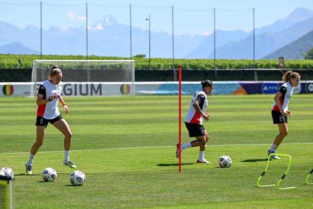 EURO 2025, European Womens Championship, National Team Belgium, Training