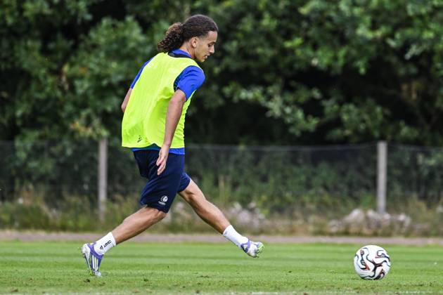 Gent s Mohamed El Adfaoui pictured in action during a training session of Belgian soccer team KAA Gent, during their summer camp in Horst, the Netherlands on Thursday 10 July 2025. The team is preparing for the upcoming 2025-2026 first division season. TOM GOYVAERTS TomxGoyvaerts  x128857039x