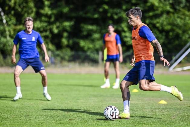 Gent s Tiago Araujo pictured in action during a training session of Belgian soccer team KAA Gent, during their summer camp in Horst, the Netherlands on Thursday 10 July 2025. The team is preparing for the upcoming 2025-2026 first division season. TOM GOYVAERTS TomxGoyvaerts  x128859050x