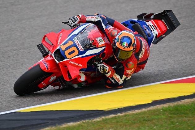 MOTO - MOTO GP - GERMANY GRAND PRIX 2025 10 MARINI Luca (ita), Honda Team, Honda RC213V, action during the 2025 MotoGP Motul Liqui Moly Grand Prix of Germany, Germany GP, on the Sachsenring circuit, from July 11 to 13, in Germany - Hohenstein-ErnstthalGermany Copyright: xGIGIxSOLDANOx