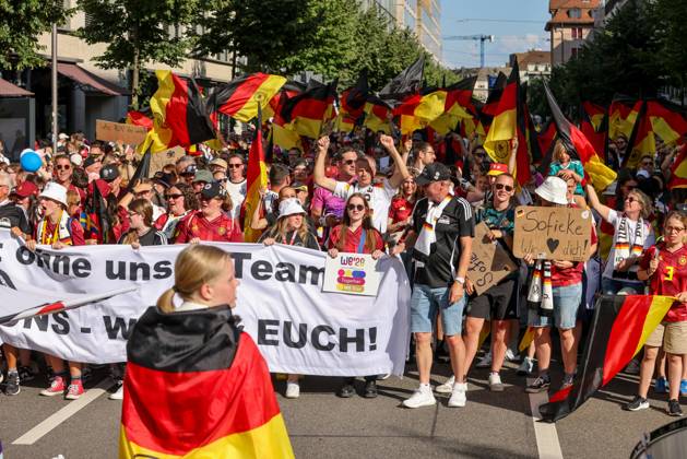 EURO 2025, European Womens Championship, Sweden - Germany, Fans before the match in Zurich