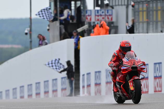Sprint race of MotoGP Liqui Moly Motorrad Grand Prix Deutschland at Sachsenring Circuit. July 12 2025 In picture: Marc Marquez Carrera al sprint del Gran Premio Liqui Moly Motorrad de MotoGP de Alemania en el Circuito de Sachsenring, 12 de Julio de 2025 POOL MotoGP.com Cordon Press Images will be for editorial use only. Mandatory credit: MotoGP.com Cordon Press Cordon Press Cordon Press Cordon Press