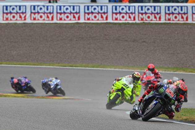 Sprint race of MotoGP Liqui Moly Motorrad Grand Prix Deutschland at Sachsenring Circuit. July 12 2025 In picture: Fabio Quartararo Carrera al sprint del Gran Premio Liqui Moly Motorrad de MotoGP de Alemania en el Circuito de Sachsenring, 12 de Julio de 2025 POOL MotoGP.com Cordon Press Images will be for editorial use only. Mandatory credit: MotoGP.com Cordon Press Cordon Press Cordon Press Cordon Press