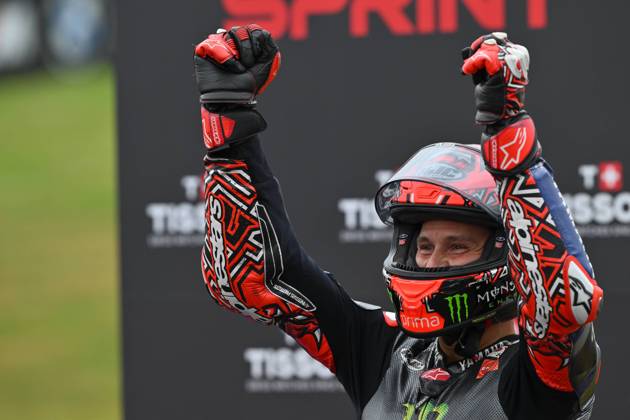 Sprint race of MotoGP Liqui Moly Motorrad Grand Prix Deutschland at Sachsenring Circuit. July 12 2025 In picture: Fabio Quartararo Carrera al sprint del Gran Premio Liqui Moly Motorrad de MotoGP de Alemania en el Circuito de Sachsenring, 12 de Julio de 2025 POOL MotoGP.com Cordon Press Images will be for editorial use only. Mandatory credit: MotoGP.com Cordon Press Cordon Press Cordon Press Cordon Press