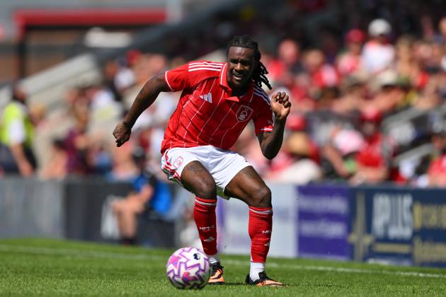 Chesterfield v Nottingham Forest - Pre-Season Friendly Omar Richards of Nottingham Forest participates in the pre-season friendly match between Chesterfield and Nottingham Forest at the SMH Group Stadium in Chesterfield, England, on July 12, 2025. Chesterfield Derbyshire United Kingdom Copyright: xMIxNewsx originalFilename:fletcher-chesterf250712_npKZk