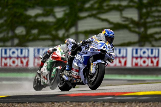 MOTO - MOTO GP - GERMANY GRAND PRIX 2025 73 MARQUEZ Alex (spa), Gresini Racing MotoGP, Ducati Desmosedici GP24, action during the 2025 MotoGP Motul Liqui Moly Grand Prix of Germany, Germany GP, on the Sachsenring circuit, from July 11 to 13, in Germany - Hohenstein-ErnstthalGermany Copyright: xGIGIxSOLDANOx