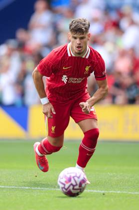 Fußball Vorsaison-Freundschaftsspiel Preston North End gegen Liverpool 13. Juli 2025 Vorsaison-Freundschaftsspiel Preston North End gegen Liverpool Milos Kerkez von Liverpool Foto Simon Stacpoole Abseits Preston UK  Copyright: xSimonxStacpoolexOffside