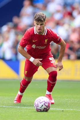 Fußball Vorsaison-Freundschaftsspiel Preston North End gegen Liverpool 13. Juli 2025 Vorsaison-Freundschaftsspiel Preston North End gegen Liverpool Milos Kerkez von Liverpool Foto Simon Stacpoole Abseits Preston UK  Copyright: xSimonxStacpoolexOffside