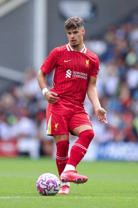 Fußball Vorsaison-Freundschaftsspiel Preston North End gegen Liverpool 13. Juli 2025 Vorsaison-Freundschaftsspiel Preston North End gegen Liverpool Milos Kerkez von Liverpool Foto Simon Stacpoole Abseits Preston UK  Copyright: xSimonxStacpoolexOffside
