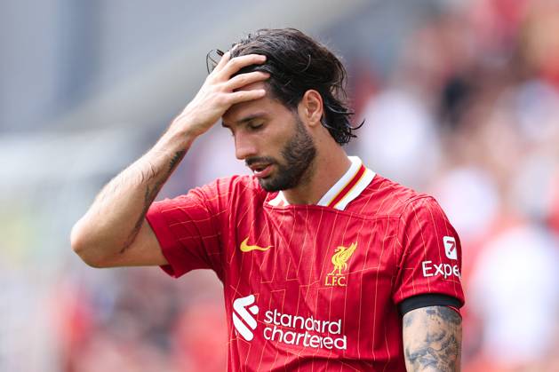 Fußball Vorsaison-Freundschaftsspiel Preston North End gegen Liverpool 13. Juli 2025 Vorsaison-Freundschaftsspiel Preston North End gegen Liverpool Dominik Szoboszlai von Liverpool sieht niedergeschlagen aus Foto Simon Stacpoole Abseits Preston UK  Copyright: xSimonxStacpoolexOffside
