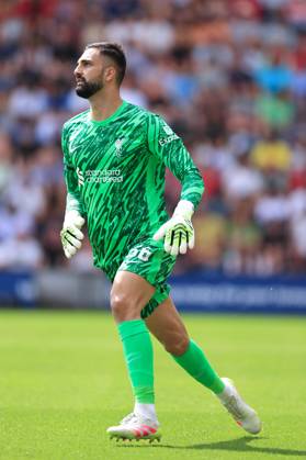 Fußball Vorsaison-Freundschaftsspiel Preston North End gegen Liverpool 13. Juli 2025 Vorsaison-Freundschaftsspiel Preston North End gegen Liverpool Liverpools Torwart Giorgi Mamardashvili Foto Simon Stacpoole Abseits Preston UK  Copyright: xSimonxStacpoolexOffside