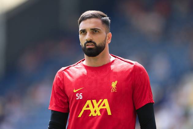 Fußball Vorsaison-Freundschaftsspiel Preston North End gegen Liverpool 13. Juli 2025 Vorsaison-Freundschaftsspiel Preston North End gegen Liverpool Liverpools Torwart Giorgi Mamardashvili Foto Simon Stacpoole Abseits Preston UK  Copyright: xSimonxStacpoolexOffside