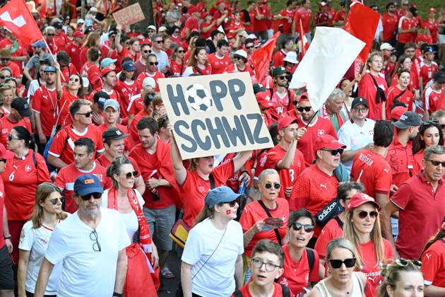 EURO 2025, European Womens Championship, Spain - Switzerland, Fan march