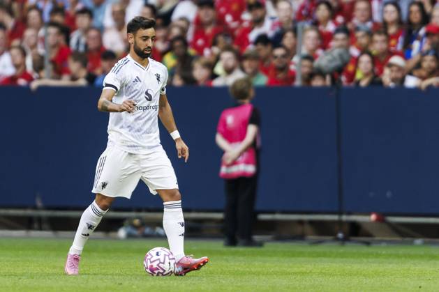 250719 Bruno Fernandes of Manchester United during the friendly football match between Manchester United and Leeds United on July 19, 2025 in Stockholm Photo Tobias Sterner BILDBYRAN COP 254 TS0371 fotboll, football, soccer, fotball,träningsmatch, friendly matc Copyright: TOBIASxSTERNER BB250719TS015