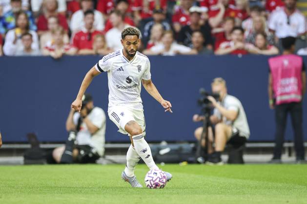 Manchester United, ManU FC v Leeds United FC, Pre-Season Friendly, Stockholm Manchester United forward Matheus Cunha (10) in action during the Manchester United FC v Leeds United FC Pre-Season Friendly match at the Strawberry Arena, Stockholm, Sweden on 19 July 2025 Credit: Phil Duncan Every Second Media Editorial use only. All images are copyright Every Second Media Limited. No images may be reproduced without prior permission. Copyright: xIMAGO EveryxSecondxMediax ESM-1534-0012 PhilxDuncanx xEveryxSecondxMediax