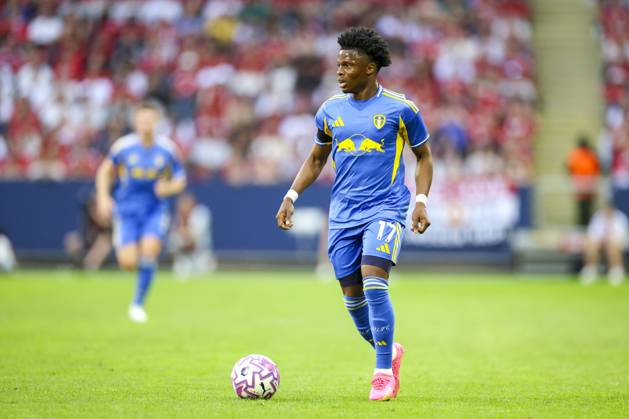 Manchester United, ManU FC v Leeds United FC, Pre-Season Friendly, Stockholm Leeds United forward Largie Ramazani (17) during the Manchester United FC v Leeds United FC Pre-Season Friendly match at the Strawberry Arena, Stockholm, Sweden on 19 July 2025 Credit: Phil Duncan Every Second Media Editorial use only. All images are copyright Every Second Media Limited. No images may be reproduced without prior permission. Copyright: xIMAGO EveryxSecondxMediax ESM-1534-0031 PhilxDuncanx xEveryxSecondxMediax