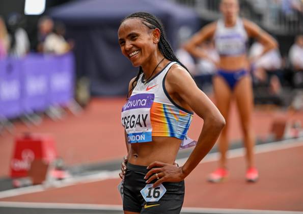 Novuna London Athletics Meet, London, UK. 19 July 2025. London, UK, 19 July 2025. TSEGAY Gudaf, (Ethiopia) wins the Womens 1 Mile race during the Novuna London Athletics Meet 2025, part of the Wanda Diamond League at London Stadium, Queen Elizabeth Park, London, UK., Credit:Lee Floyd Avalon UK, London, London Stadium, Queen Elizabeth  Copyright: xLeexFloydx xAvalonx 1023708272