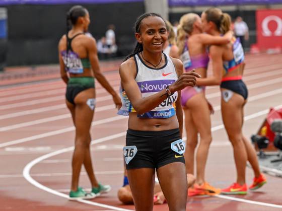 Novuna London Athletics Meet, London, UK. 19 July 2025. London, UK, 19 July 2025. TSEGAY Gudaf, (Ethiopia) wins the Womens 1 Mile race during the Novuna London Athletics Meet 2025, part of the Wanda Diamond League at London Stadium, Queen Elizabeth Park, London, UK., Credit:Lee Floyd Avalon UK, London, London Stadium, Queen Elizabeth  Copyright: xLeexFloydx xAvalonx 1023708293