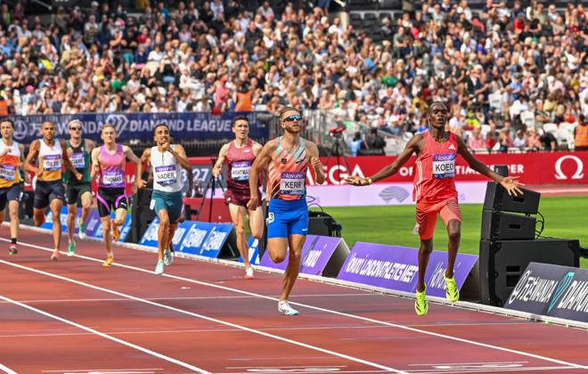 Novuna London Athletics Meet, London, UK. 19 July 2025. London, UK, 19 July 2025. KOECH Phanuel Kipkosgei, Kenya wins the Mens 1500m during the Novuna London Athletics Meet 2025, part of the Wanda Diamond League at London Stadium, Queen Elizabeth Park, London, UK., Credit:Lee Floyd Avalon UK, London, London Stadium, Queen Elizabeth  Copyright: xLeexFloydx xAvalonx 1023708427