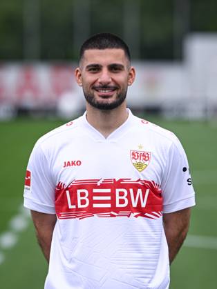 FOOTBALL 1 BUNDESLIGA SEASON 2025 2026 21 07 2025 Photo session at VfB Stuttgart on the training ground Deniz Undav