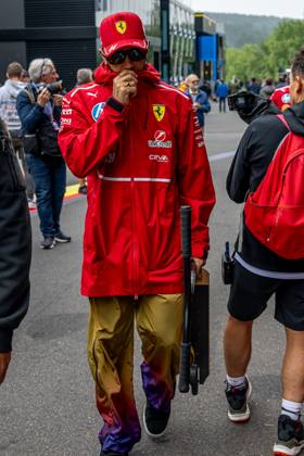 STAVELOT, BELGIUM: Lewis Hamilton, racing for the Ferrari team during the 2025 Formula 1 Belgian Grand Prix at the Circuit de Spa-Francorchamps in Stavelot, Belgium