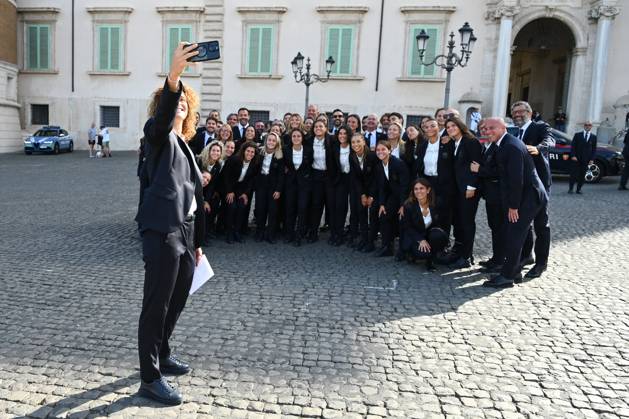 EURO 2025, Womens European Championship, Italy national team, Reception in Rome