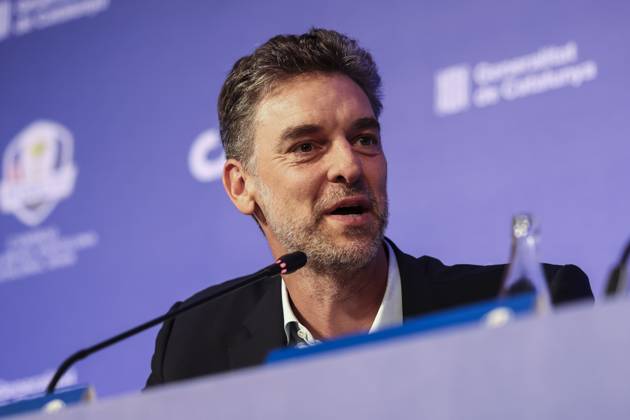 July 25, 2025, Caldes De Malavella, Girona, SPAIN: Pau Gasol attends his press conference, PK, Pressekonferenz during the presentation Ryder Cup 2031 at Camiral Golf & Wellness on July 25, 2025 in Caldes de Malavella, Girona, Spain. Caldes De Malavella SPAIN - ZUMAa181 20250725_zaa_a181_022 Copyright: xJavierxBorregox