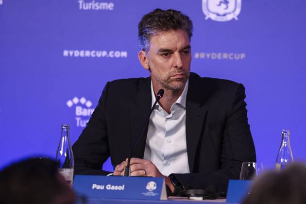 July 25, 2025, Caldes De Malavella, Girona, SPAIN: Pau Gasol attends his press conference, PK, Pressekonferenz during the presentation Ryder Cup 2031 at Camiral Golf & Wellness on July 25, 2025 in Caldes de Malavella, Girona, Spain. Caldes De Malavella SPAIN - ZUMAa181 20250725_zaa_a181_033 Copyright: xJavierxBorregox