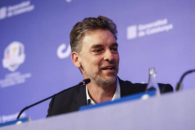 July 25, 2025, Caldes De Malavella, Girona, SPAIN: Pau Gasol attends his press conference, PK, Pressekonferenz during the presentation Ryder Cup 2031 at Camiral Golf & Wellness on July 25, 2025 in Caldes de Malavella, Girona, Spain. Caldes De Malavella SPAIN - ZUMAa181 20250725_zaa_a181_037 Copyright: xJavierxBorregox