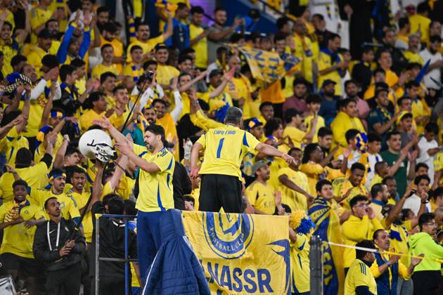 Al-Nassr v Esteghlal - AFC Champions League RIYADH, SAUDI ARABIA - MARCH 10: Fans of Al-Nassr follow the AFC Champions League Elite football match between Al-Nassr and Esteghlal at Al-Awwal Park in Riyadh, Saudi Arabia on March 10, 2025. Riyad Suudi Arabistan. Editorial use only. Please get in touch for any other usage.  Copyright: x2025xAnadoluxMohammedxSaadx