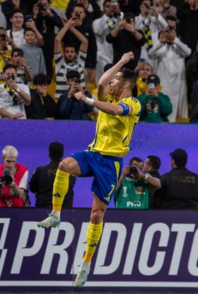 Al-Nassr v Esteghlal - AFC Champions League RIYADH, SAUDI ARABIA - MARCH 10: Cristiano Ronaldo of Al-Nassr celebrates after a goal during AFC Champions League Elite football match between Al-Nassr and Esteghlal at Al-Awwal Park in Riyadh, Saudi Arabia on March 10, 2025. Riyad Suudi Arabistan. Editorial use only. Please get in touch for any other usage.  Copyright: x2025xAnadoluxMohammedxSaadx