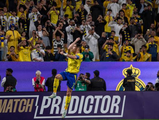 Al-Nassr v Esteghlal - AFC Champions League RIYADH, SAUDI ARABIA - MARCH 10: Cristiano Ronaldo of Al-Nassr celebrates after a goal during AFC Champions League Elite football match between Al-Nassr and Esteghlal at Al-Awwal Park in Riyadh, Saudi Arabia on March 10, 2025. Riyad Suudi Arabistan. Editorial use only. Please get in touch for any other usage.  Copyright: x2025xAnadoluxMohammedxSaadx