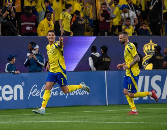 Al-Nassr v Esteghlal - AFC Champions League RIYADH, SAUDI ARABIA - MARCH 10: Cristiano Ronaldo of Al-Nassr celebrates after a goal during AFC Champions League Elite football match between Al-Nassr and Esteghlal at Al-Awwal Park in Riyadh, Saudi Arabia on March 10, 2025. Riyad Suudi Arabistan. Editorial use only. Please get in touch for any other usage.  Copyright: x2025xAnadoluxMohammedxSaadx