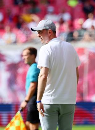 RB Leipzig Bergamo Test Match Leipzig, 02 08 2025, Red Bull Arena, Soccer, Test Match , RB Leipzig DEU vs Atalanta Bergamo ITA 1 2 1 0 , In the picture Coach Ole Werner RB Leipzig , Picture Point