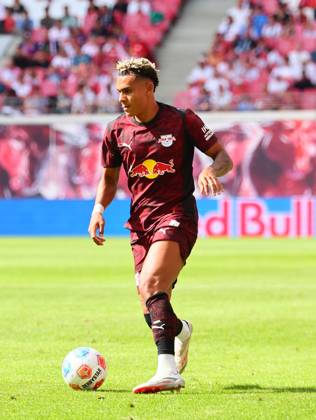 RB Leipzig Bergamo Test Match Leipzig, 02 08 2025, Red Bull Arena, Soccer, Test Match , RB Leipzig DEU vs Atalanta Bergamo ITA , In the picture Antonio Nusa 7, RB Leipzig , Picture Point