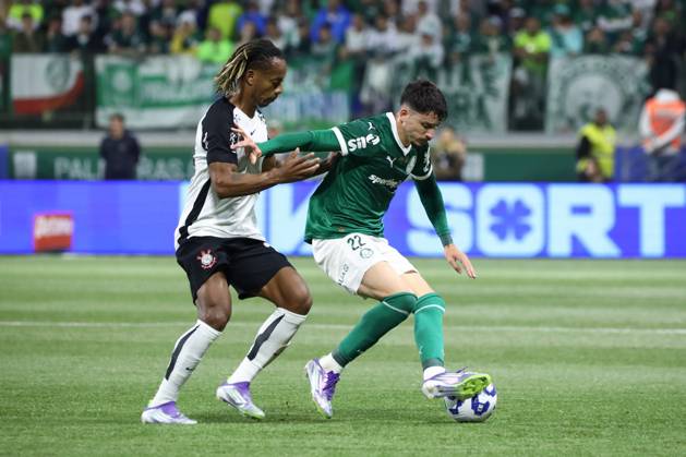 Palmeiras and Corinthians in the round of 16 of the Copa do Brasil Palmeiras Piquerez during the match against Corinthians in the second leg of the round of 16 of the Copa do Brasil, at Allianz Parque, west of Sao Paulo, this Wednesday, the 6th. SoO PAULO SoO PAULO BRAZIL Copyright: xMarinaxUezimax