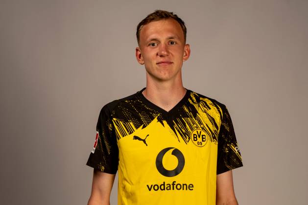 Borussia Dortmund 1 BL, portrait date 2025 2026 Borussia Dortmund 1 BL, portrait date 2025 2026 Maximilian Beier Borussia Dortmund 1 BL, portrait date 2025 2026 Photo Borussia Dortmund Hendrik Deckers via Revierfoto Dortmund Training ground Hohenbuschei North Rhine-Westphalia Germany Poolfoto Borussia Dortmund Hendrik Deck ,EDITORIAL USE ONLY