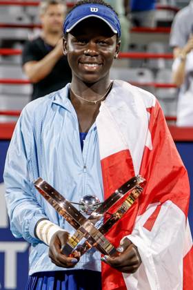 Victoria Mboko Canada after her first title of her career at the WTA Masters 1000 de MontrÃ al on IGA Centre Court against Naomi Osaka Japan TENNIS WTA 1000 NATIONAL BANK OPEN 2025 FINALE MBOKO OSAKA IGA STADIUM MONTREAL CANADA 07 08 2025 Montassar Yazidi PRESSE SPORTS MONTREAL IGA STADIUM Canada GermanyxJapanxUKxFrancexBelgiumxOUT  Copyright: xMontassarxYazidi PRESSExSPORTSx
