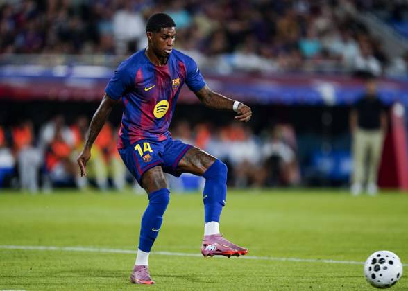 ESP: FC Barcelona, Barca v Como 1907. Joan Gamper Trophy Marcus Rashford of FC Barcelona during the Joian Gaper Trophy match between FC Barcelona and Como 1907 played at Johan Cruyff Stadium on August 10, 2025 in Barcelona, Spain. kpng Copyright: xSergioxRuizx xImagox PS_250810_BAR_COM_2526_021