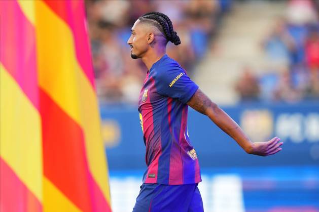 ESP: FC Barcelona, Barca v Como 1907. Joan Gamper Trophy Raphael Dias Belloli Raphinha of FC Barcelona during the Joian Gaper Trophy match between FC Barcelona and Como 1907 played at Johan Cruyff Stadium on August 10, 2025 in Barcelona, Spain. kpng Copyright: xBaguxBlancox xPRESSINx PS_01171