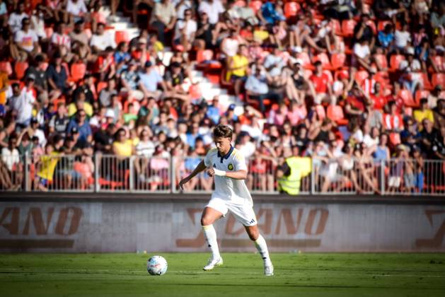 ESP: UD Almeria v Al Nassr - Friendly Match ALMERIA, SPAIN - AUGUST 10: Joao Felix of Al Nassr during the match between UD Almeria and Al Nassr of friendly match on August 10, 2025 at Power Horse Stadium in Almeria, Spain. (Photo by Samuel Carreno) Almeria Andalucia Andalucia Spain Copyright: xSamuelxCarrenox SAM_9548